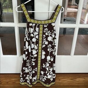 BCBGMaxAzria Brown and White Midi Sundress🌿